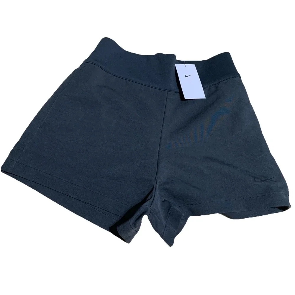 NIKE Women's L Team Tech Pack Woven High Waist Shorts Grey DX0626 060‎ NWT